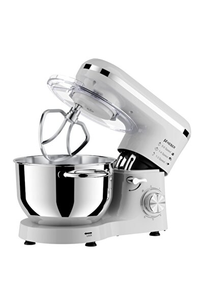 Heber Mixer with stainless steel bowl HBR-1518A, 1500 W, 6.2 L stainless steel bowl, 6 speeds