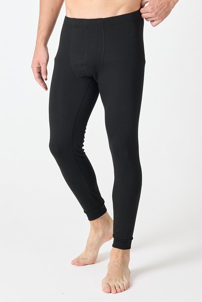 Malabadi Men's Black Economical Thermal Tights 340