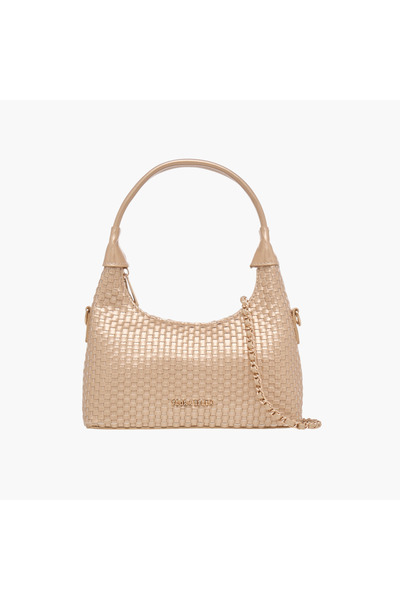 Flora Bella by Shoexpress حقيبة كتف منسوجة بسحاب للإغلاق، عرض 7 سم × ارتفاع 1...