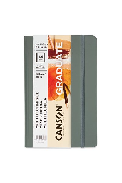 Canson Graduate Natural Mixed Media 14x21.6cm 220gr 32 Yaprak Çok Amaçlı Blok...