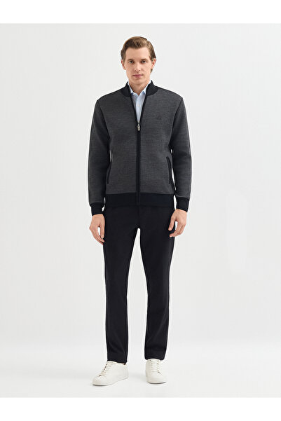 Karaca Erkek Regular Fıt Triko Kazak-Siyah