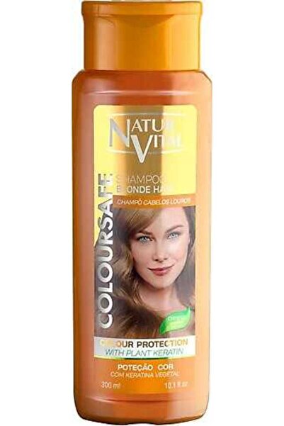 Natur Vital Coloursafe Blonde Hair Shampoo- Sarı Saçlar İçin Kına Özlü Renk P...