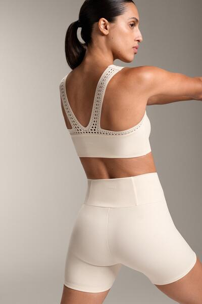 Oysho Compressive cutwork tank top