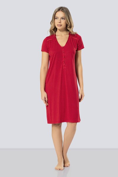TÜREN Women's Nightgown 3293/Red