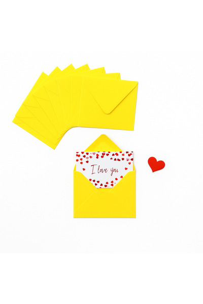 repro design ظرف صغير 7x9 سم 10 قطع (أصفر)