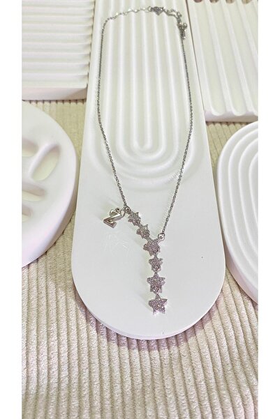 bijoux uniques قلادة من الفولاذ على شكل حرف Z من Shooting Star