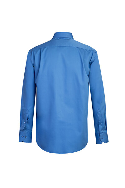 Abdullah Kiğılı Довгий рукав, непрасувана сатинова класична бавовняна сорочка