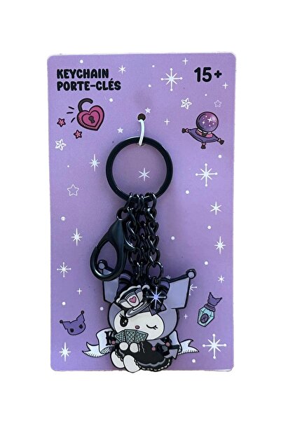 Miniso Sanrio Lisanslı Kuromi Metal Anahtarlık