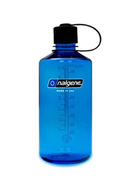 NALGENE 32 Oz Narrow Mouth Water Bottle - 1l - Blue Tritan Flask 1l Blue