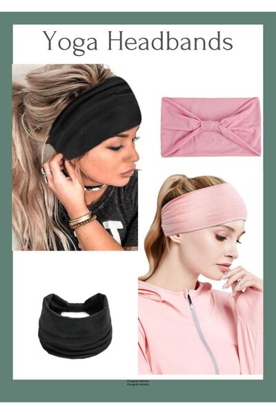 BERG ATELIER 2 Pack Cotton Yoga Hair Band - Bandana