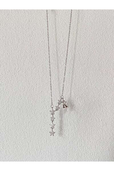 bijoux uniques Shooting Star K Letter Steel Necklace