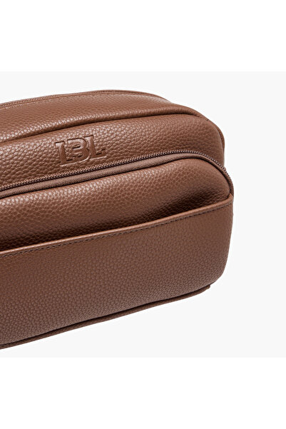 LBL by Shoexpress Textured Pouch with Zip Closure W 22 x H13.5 x D 9 cm