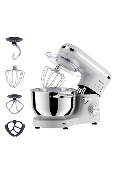 Heber Mixer with stainless steel bowl HBR-1518A, 1500 W, 6.2 L stainless steel bowl, 6 speeds