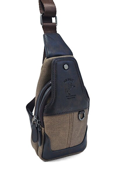 en deri Canvas Shoulder Bag with Adjustable Cross Strap for Daily Use 7044