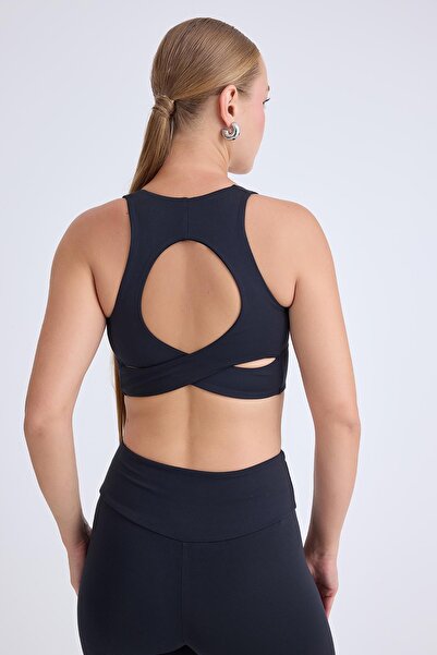 Vitrin Cross Back Crop Sports Tank Top