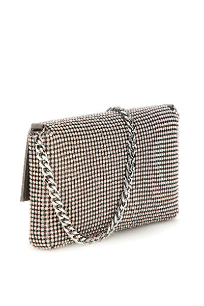 Guess 19X11X3 cm Silver Women's Crossbody Bag Hwry9350700-Sil