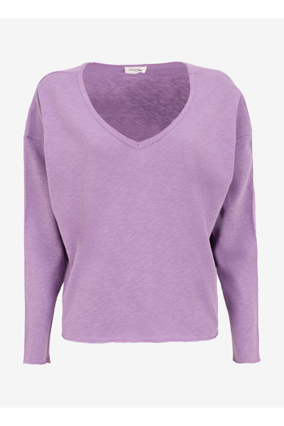 American Vintage Lila Kadın Geniş Fit T-Shirt SON02GGE25_LILAS VINTA