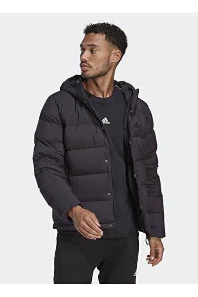 adidas HN5640 HELIONIC HO JKT Siyah Erkek Kapüşon Yaka Normal Kalıp Mont