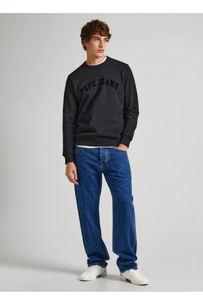 Pepe Jeans Bisiklet Yaka Siyah Erkek Sweatshırt PM582557 999 RANDALL