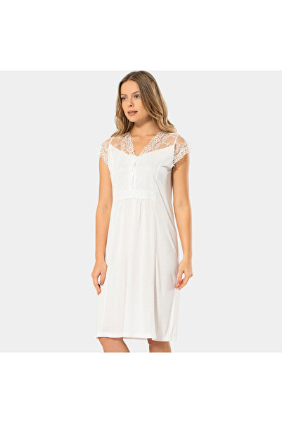 TÜREN Türen Women's Maternity Nightgown 3296/Cream