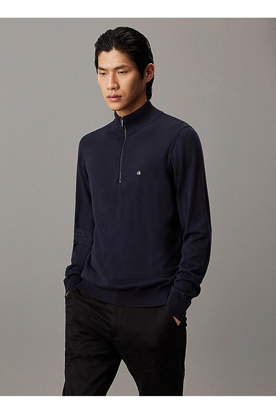 Calvin Klein Balıkçı Yaka Lacivert Erkek Kazak K10K113748CHW