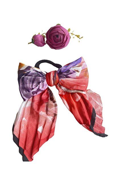 BERG ATELIER Атласний бант ретро-гумова пряжка