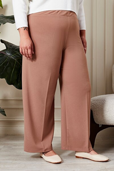 Ferace Large Size Fabric Trousers Women's Loose Paca