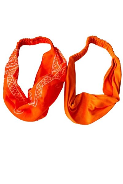 BERG Combed Cotton and Ethnic Patterned 2 Pieces Parachute Bandana, Hair Band