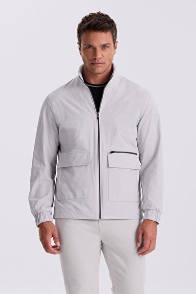 Jakamen Stone Comfort Fit Stand Collar Seasonal Coat