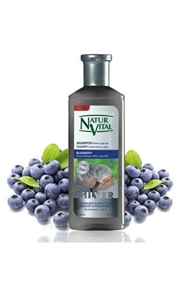 Natur Vital شامبو الفضة - شامبو للشعر الأبيض والرمادي 300 مل