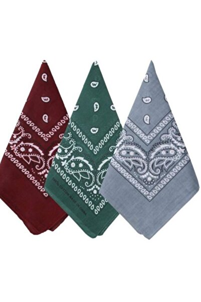 BERG ATELIER Шаль з етнічним візерунком, набір бандан