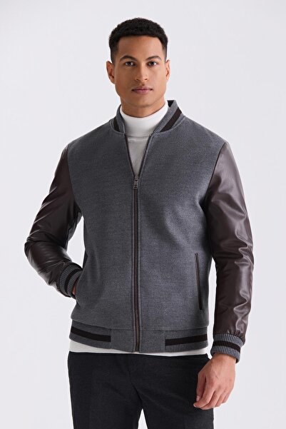 Jakamen Сірий сорочковий піджак з коміром на ґудзиках