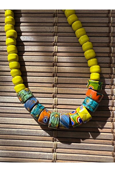 sığacık incik boncuksu Gana boncuklu cam kolye