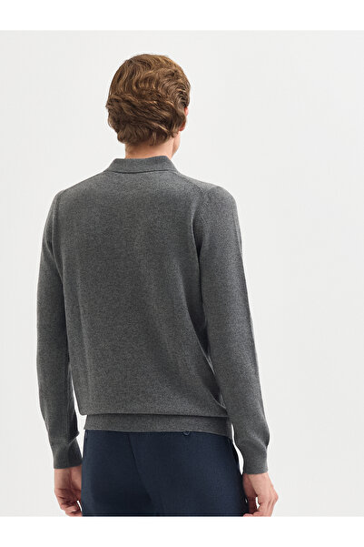 Karaca Erkek Regular Fıt Triko Kazak-Gri