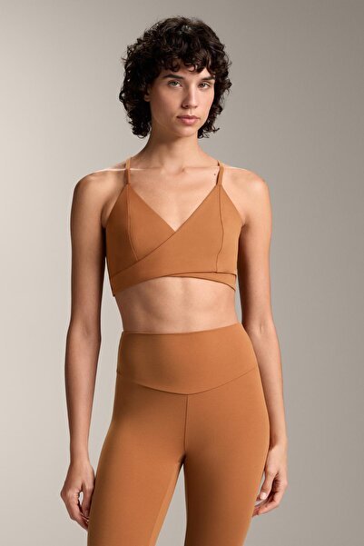 Oysho Orta destekli cup'lı Comfortlux çapraz spor sütyeni