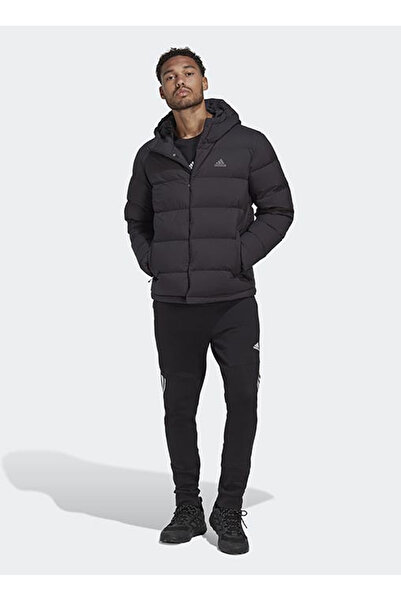 adidas HN5640 HELIONIC HO JKT Siyah Erkek Kapüşon Yaka Normal Kalıp Mont