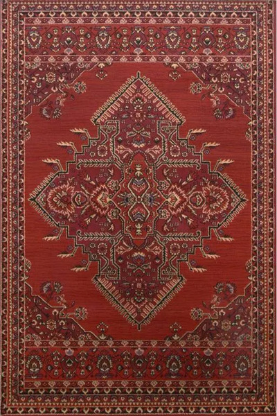 Al Kaffary Carpet Carpet Taima, Traditional Arab Style rug, made in Saudi Arabia, suited for all spaces, Red