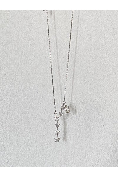 bijoux uniques Shooting Star U Letter Steel Necklace