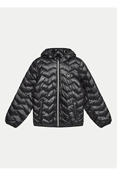 Benetton Siyah Kız Çocuk Mont 21INCN04U 100