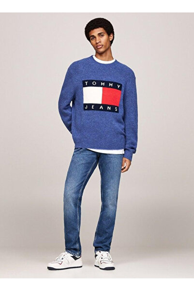 Tommy Jeans Slim Fit ίσιο ανδρικό τζιν παντελόνι DM0DM204041A5SCANTON SLIM RWB DH603