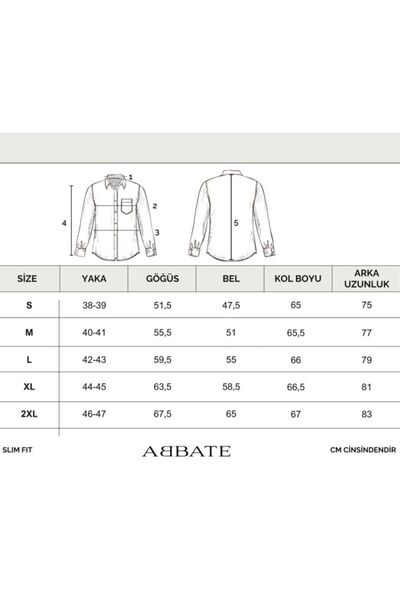 Abbate Marco Twill Cotton Slim Fit White Classic Collar Men's Plain Shirt