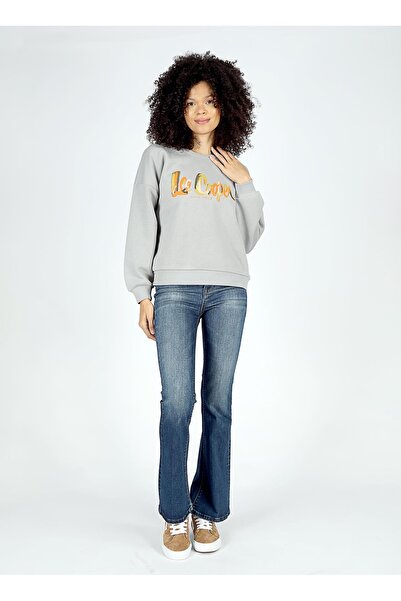 Lee Cooper O Neck Printed Stone Women's Sweatshirt 251 Lcf 241005 Tila Taş
