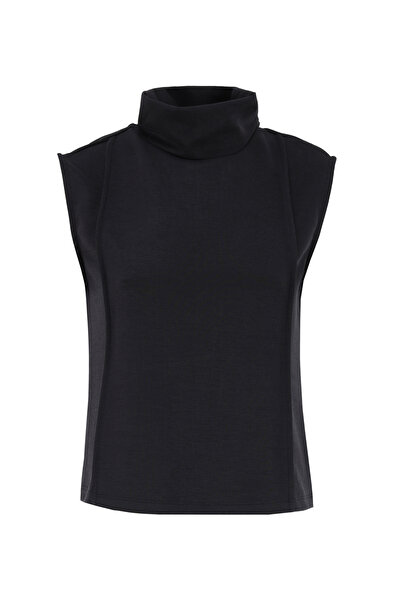 Fabrika Siyah Kadın Basic Bluz F4WL-BLZ0454