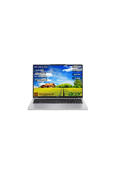 ACER Aspire Lite i5-1334U 16 GB 512 GB SSD 16" ( 1920 x 1200) IPS W11 Home NX.J23EY.001+165