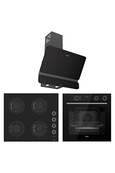 Ferre Steamart&fryart Serisi Ultra Sessiz Buharlı Pişirme Siyah Set (cs205fa + Xe64cs +d080-sa )