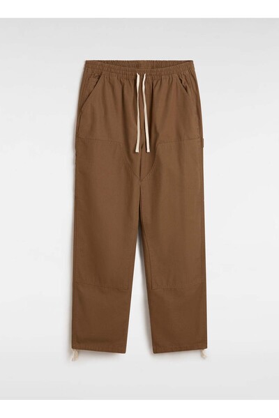 Vans Brown Men's Wide Leg Elastic Waist Regular Fit Sweatpants Vn000Hah0E01-Range Carp Canvas Bagg