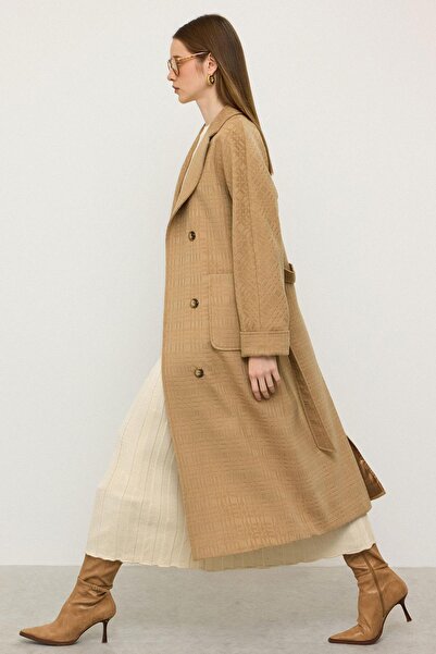 Olcay Torba Cepli Kendinden Desenli Oversize Limited Edition Kaban KAMEL 3140