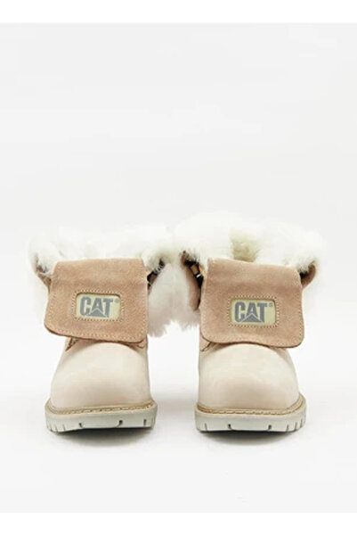 Caterpillar Deri Bej Kız Çocuk Bot UTAH FUR WP P