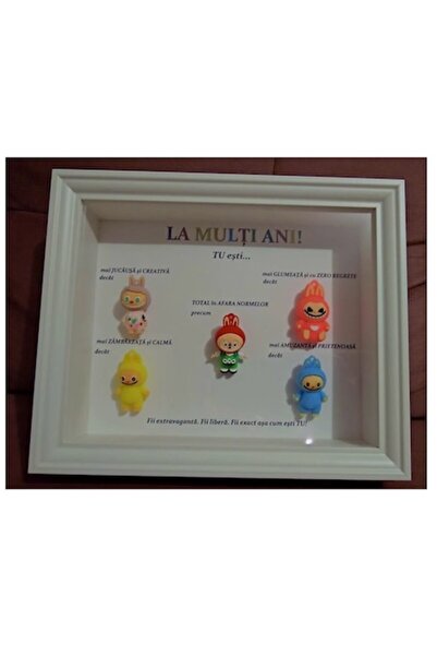 OEM Tablou Personalizabil cu 5 Labubu, box 20x25 cm, cadou ideal pentru fiică, WhatsApp: 0752578871