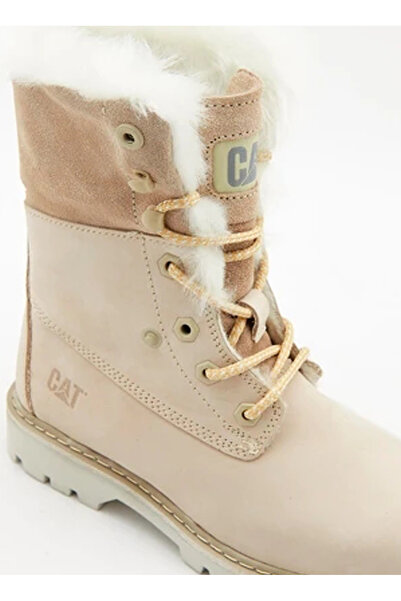 Caterpillar Deri Bej Kız Çocuk Bot UTAH FUR WP P